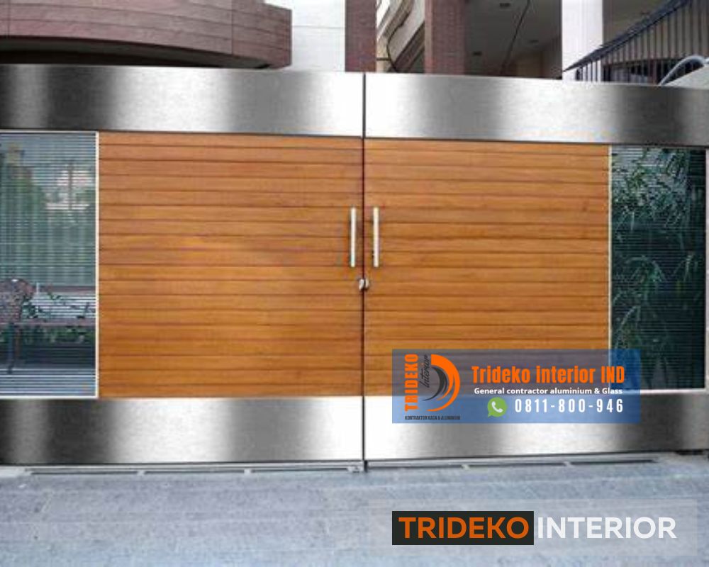 Pintu pagar stainless steel