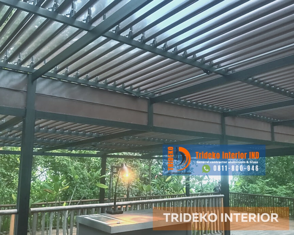 atap cafe buka tutup sunlouvre