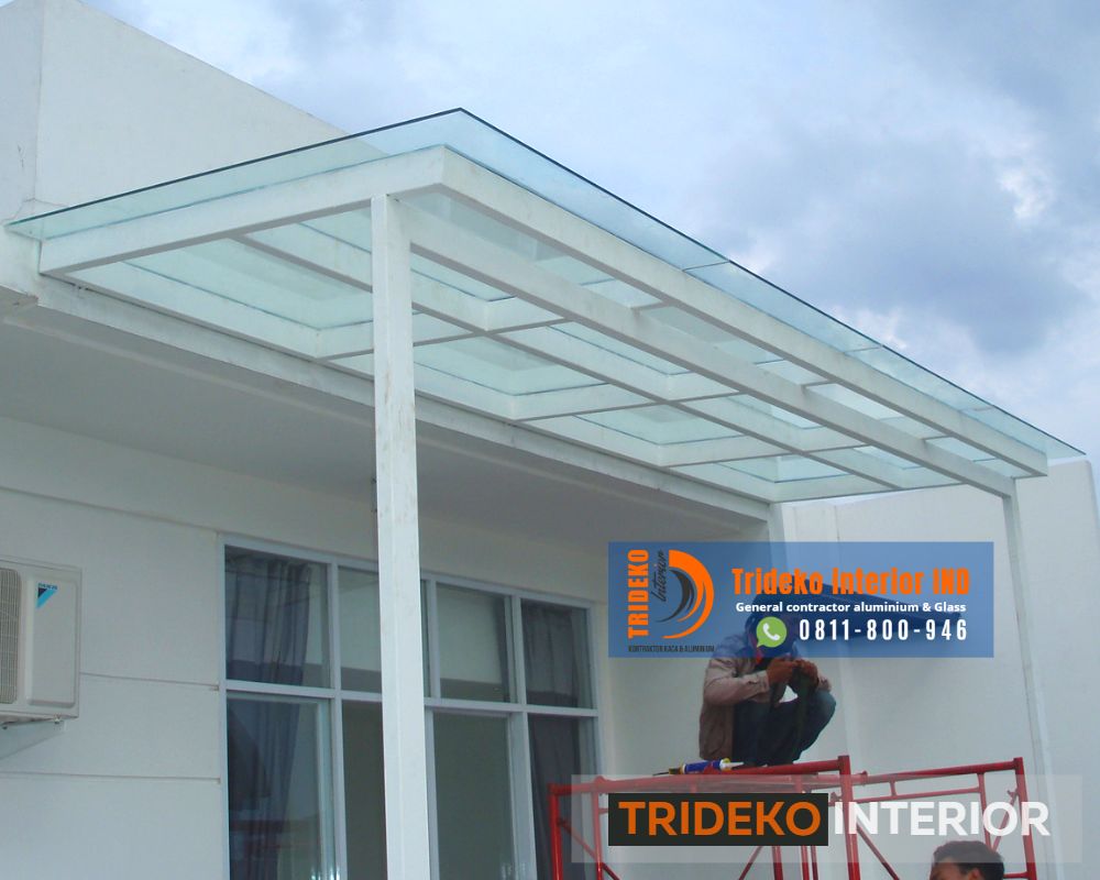 canopy kaca laminated