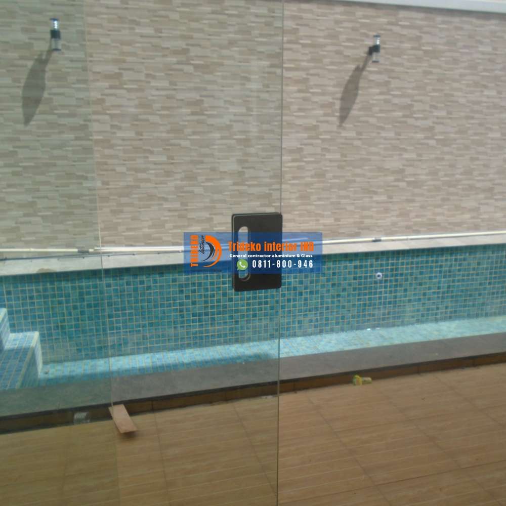 pintu sliding kaca frameless