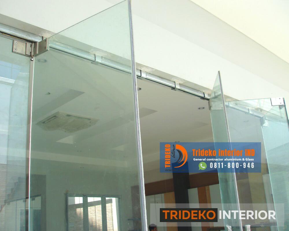 Pintu Lipat Frameless Tempered
