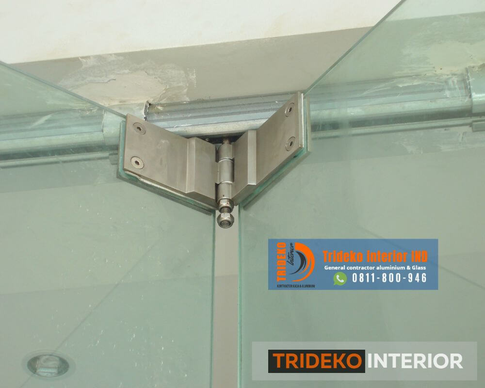 Pintu Lipat Frameless Tempered