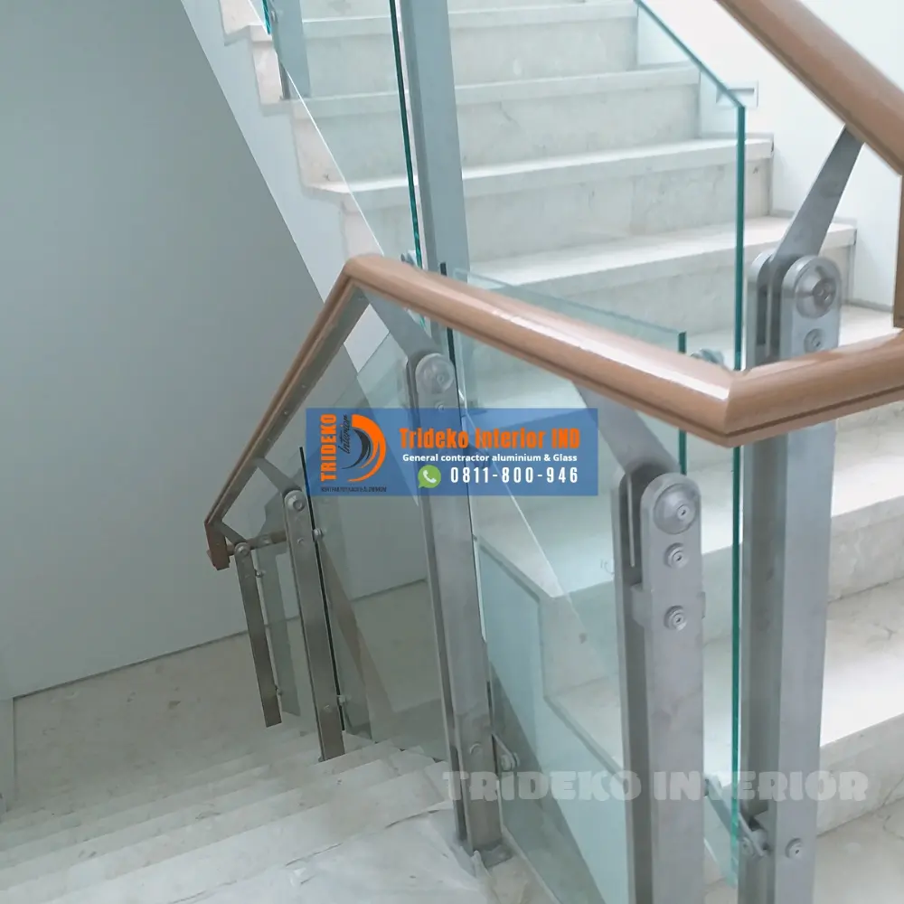 Harga Railing Kaca Tangga Per Meter