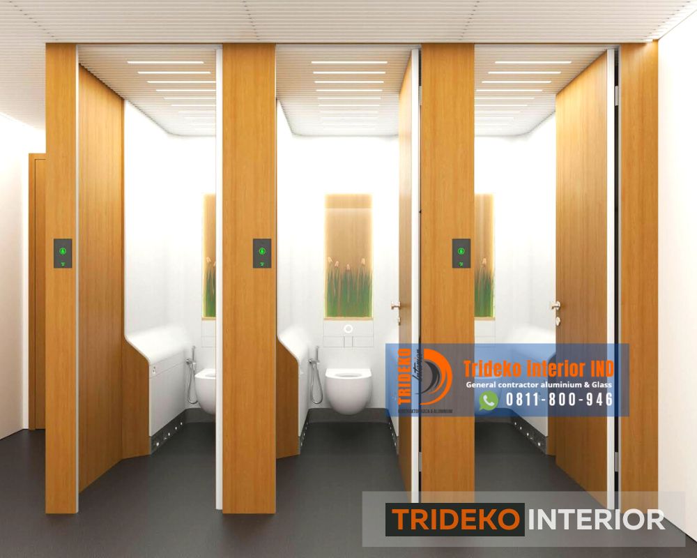penyekat toilet modern