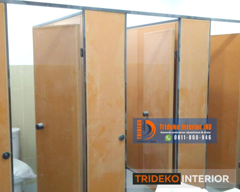 penyekat toilet modern pvc
