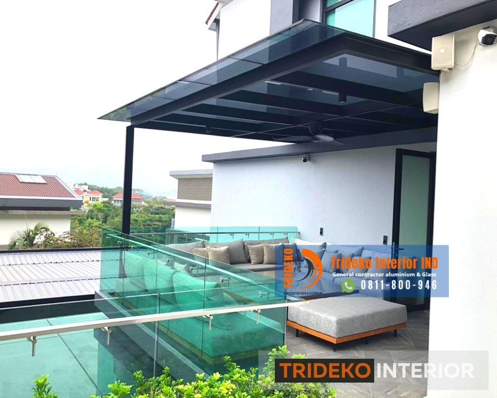 kontraktor kanopi kaca tempered & laminated
