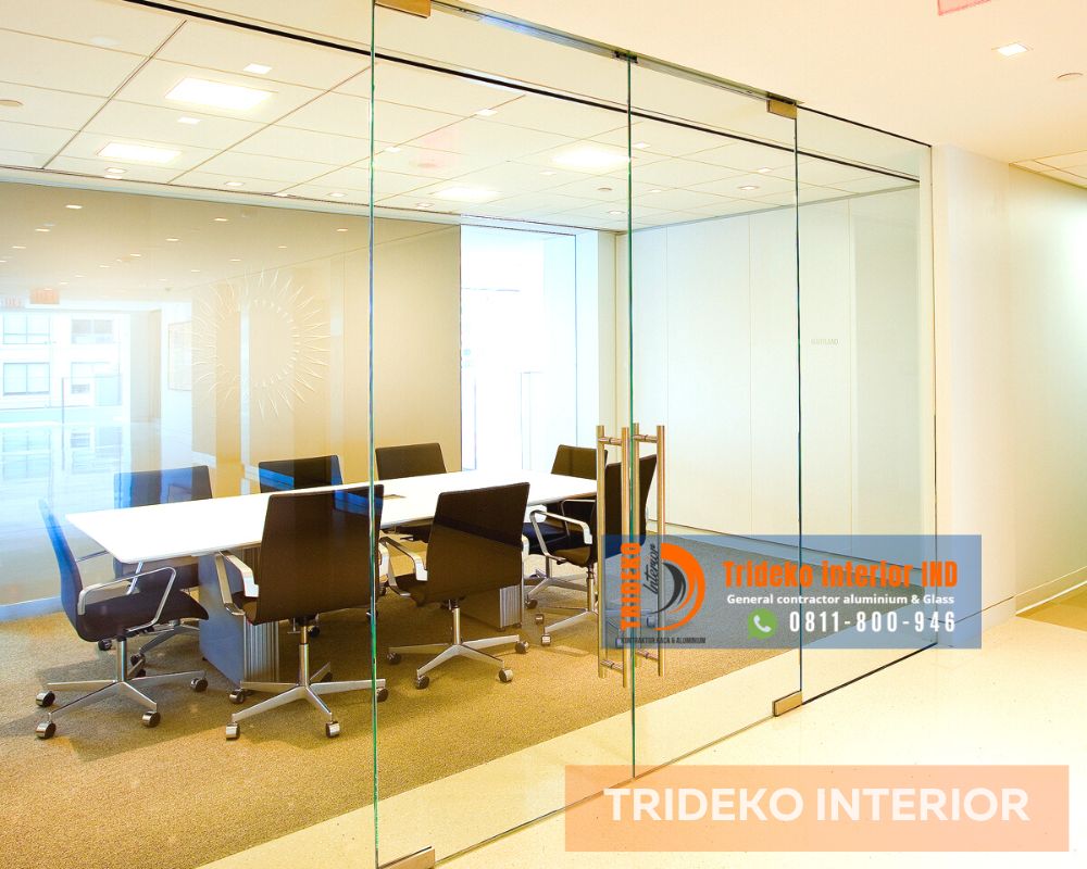Partisi Kaca Frameless