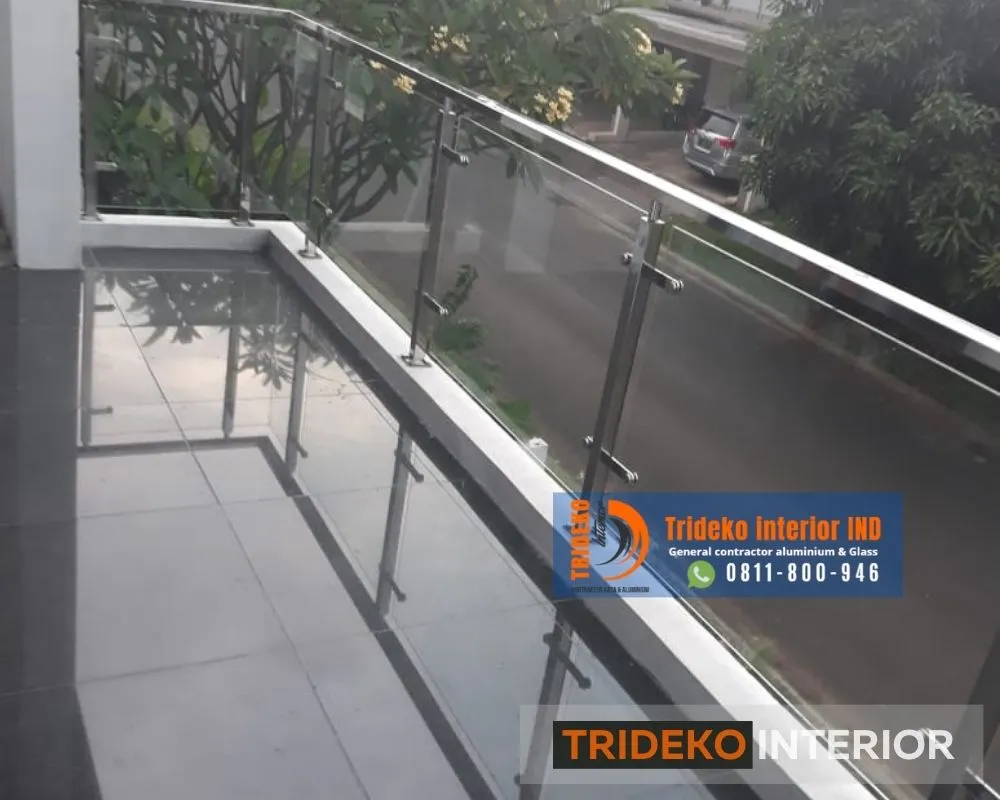 railing balkon stainless minimalis
