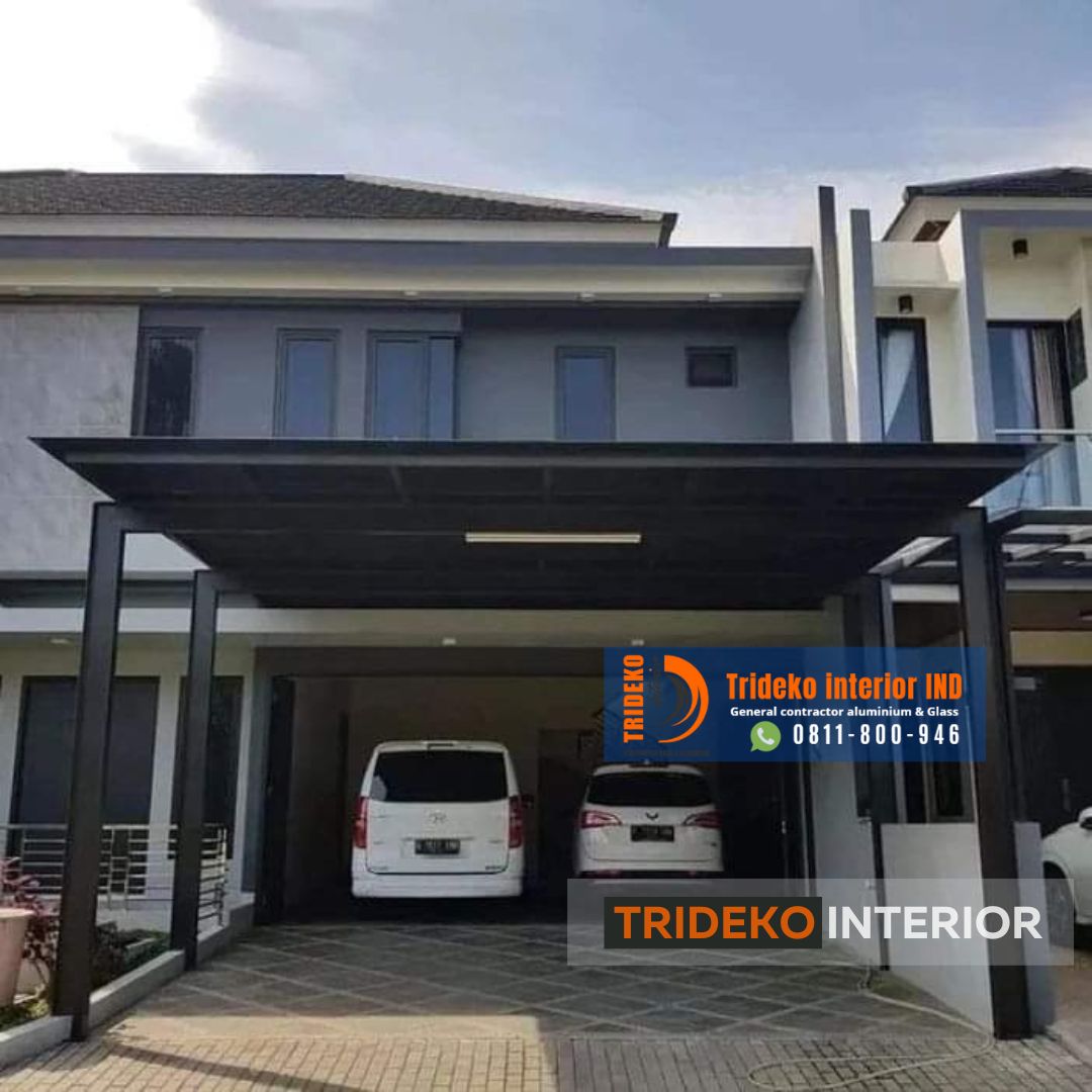 atap garasi minimalis