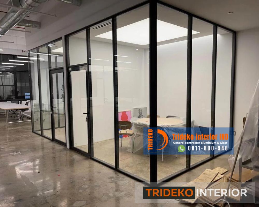 Desain Partisi Kaca Aluminium