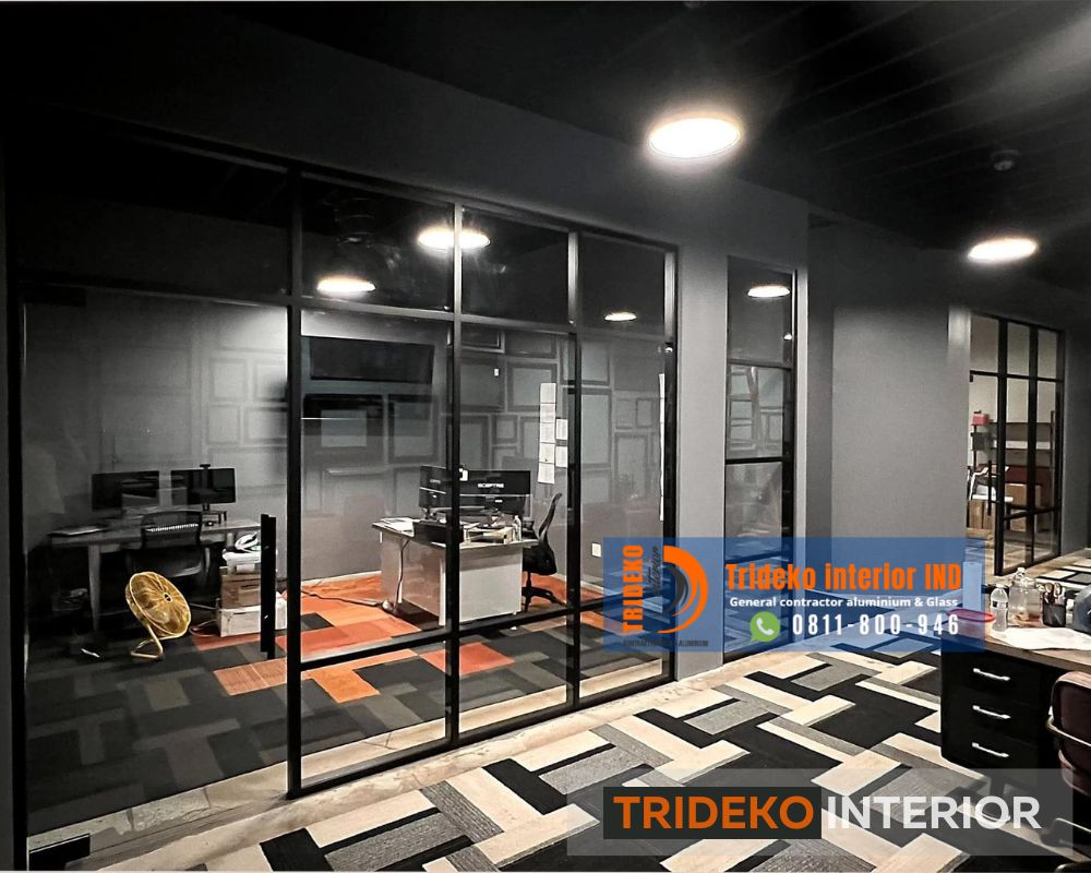 Desain Partisi Kaca Aluminium