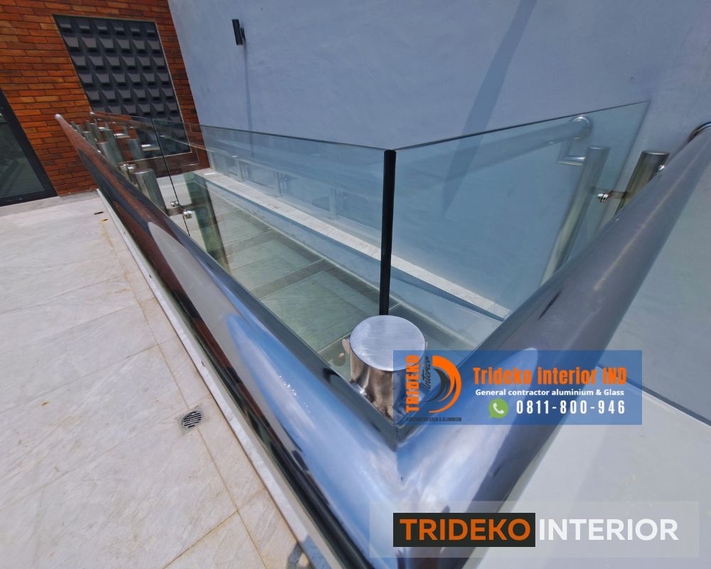 Home Railing Kaca Laminated vs Tempered