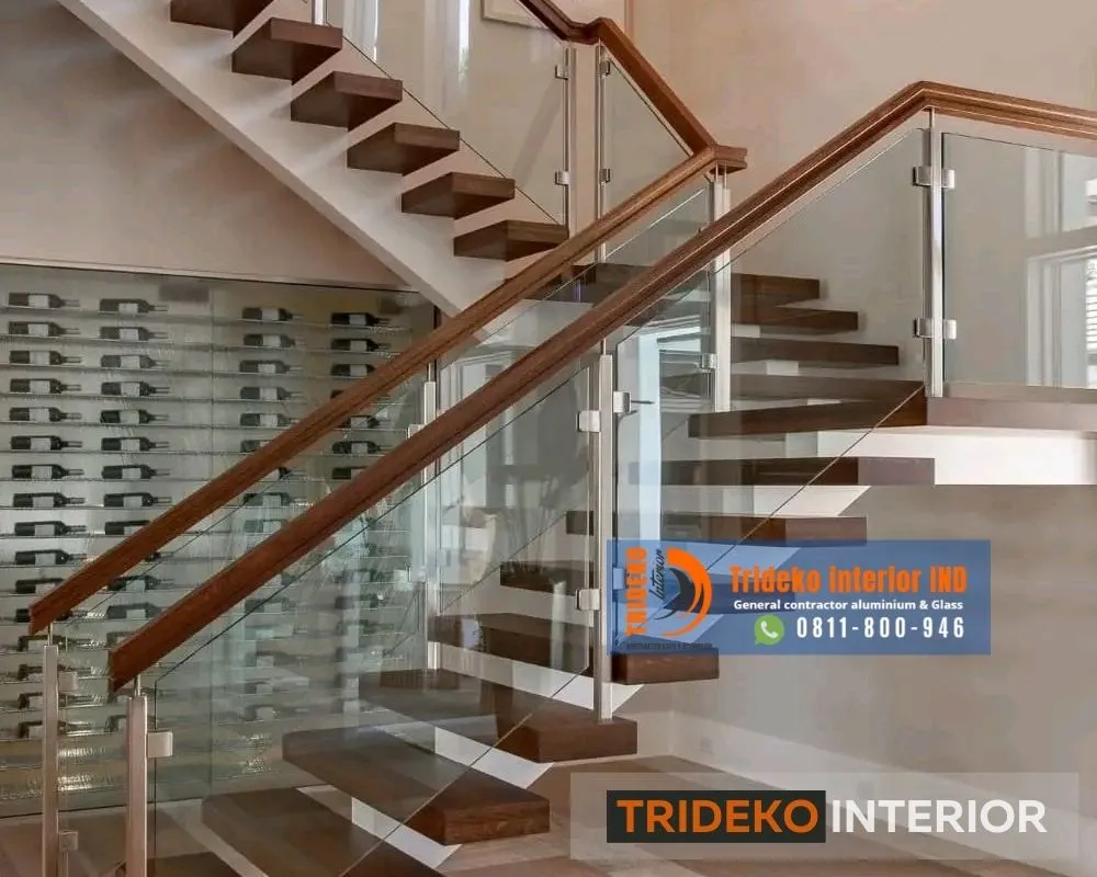 Railing Kaca Tempered Laminated Minimalis Railing Kaca Tempered Laminated Minimalis