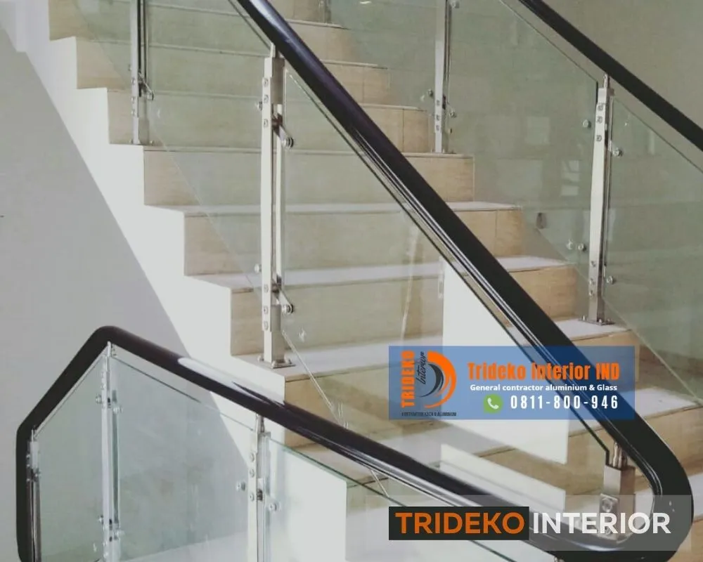 Railing Kaca Tempered Laminated Minimalis Railing Kaca Tempered Laminated Minimalis