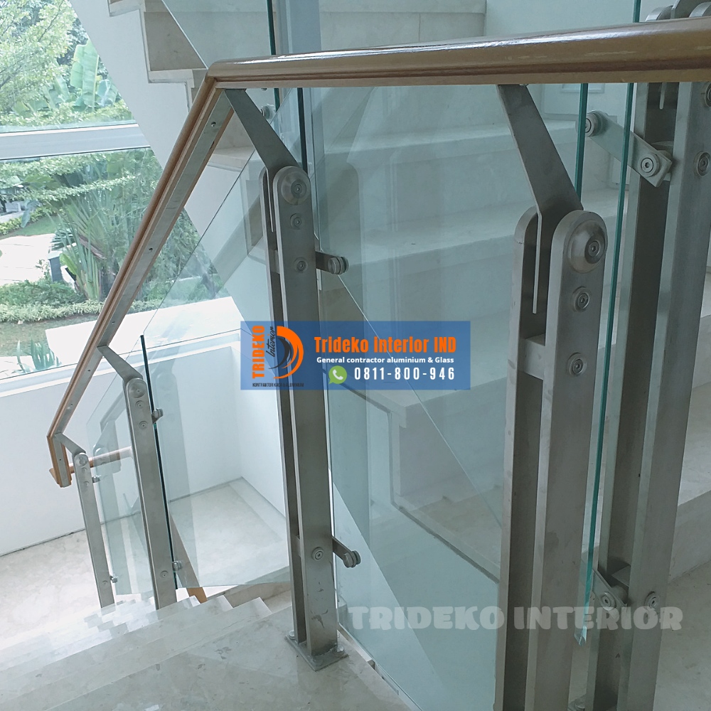 Railing Kaca Tempered Laminated Minimalis Railing Kaca Tempered Laminated Minimalis