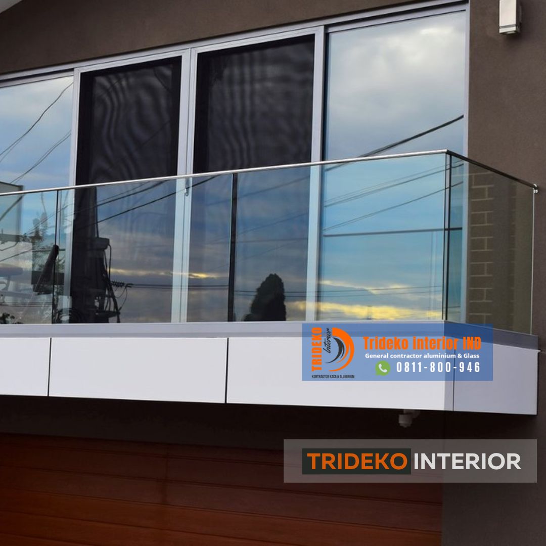 Railing Balkon kaca Minimalis Railing Balkon Kaca Minimalis