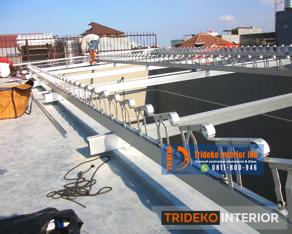 Struktur Rangka Aluminium Sunlouvre Struktur Rangka Aluminium Sunlouvre