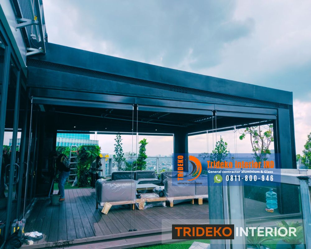 Atap Rooftop Otomatis Buka Tutup Atap Rooftop Sunlouvre