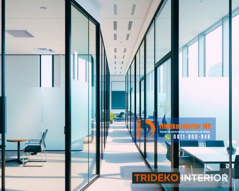 Sekat Partisi Kantor Aluminium Kaca Sekat Partisi Kantor Aluminium Kaca
