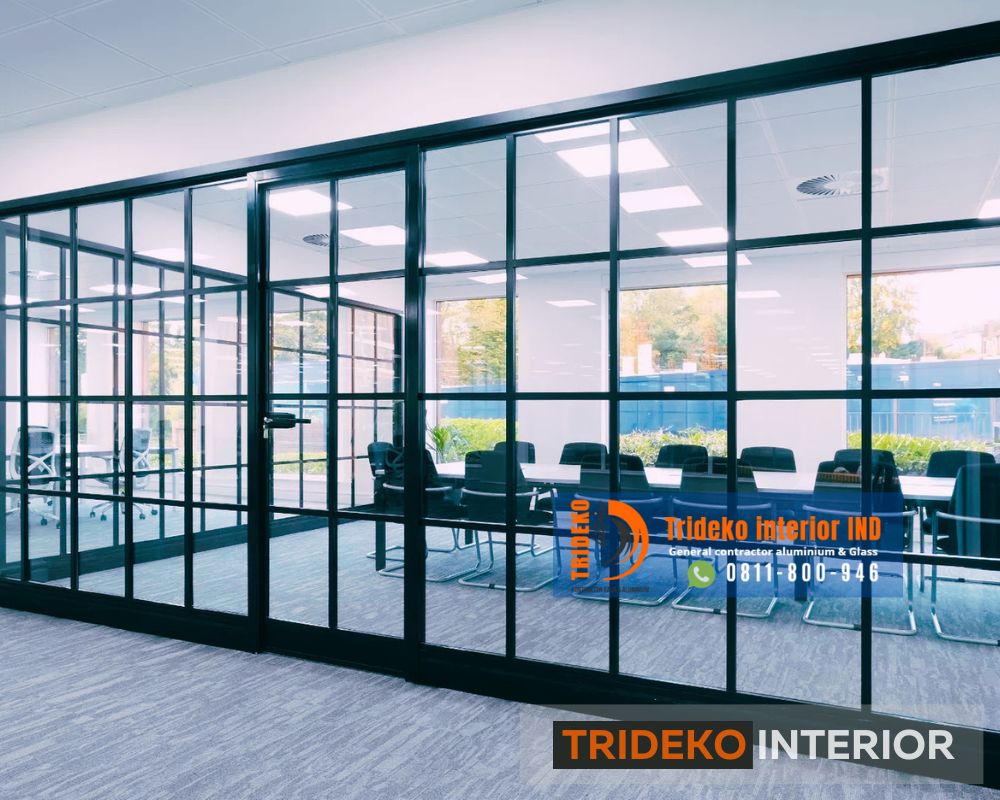 Sekat Partisi Kantor Aluminium Kaca Sekat Partisi Kantor Aluminium Kaca