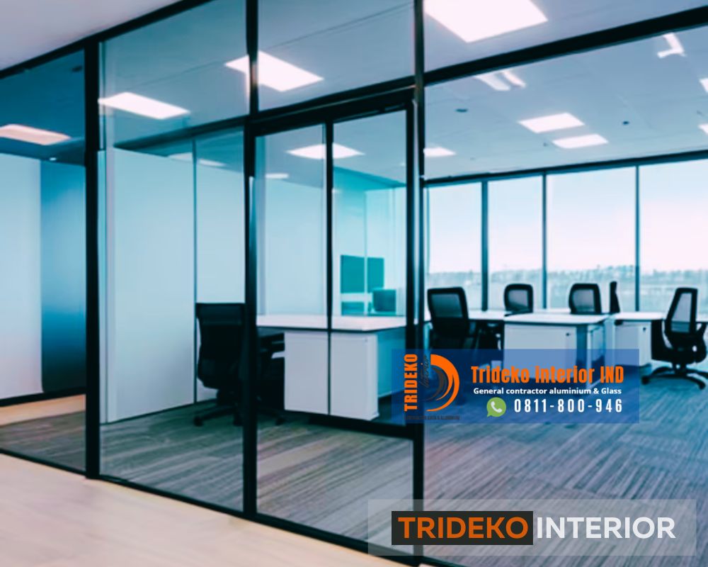 Sekat Partisi Kantor Aluminium Kaca Sekat Partisi Kantor Aluminium Kaca