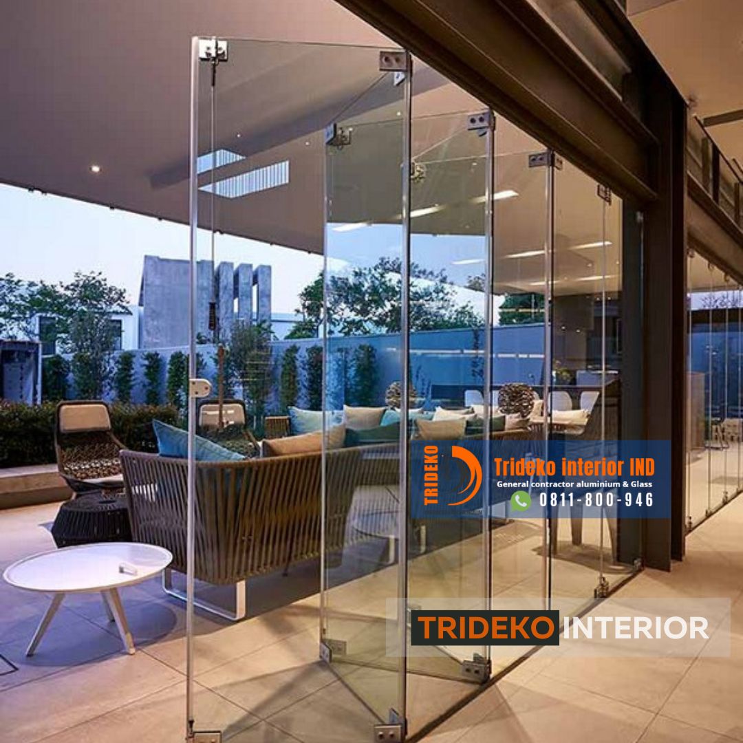 Home Pintu Lipat Kaca Minimalis